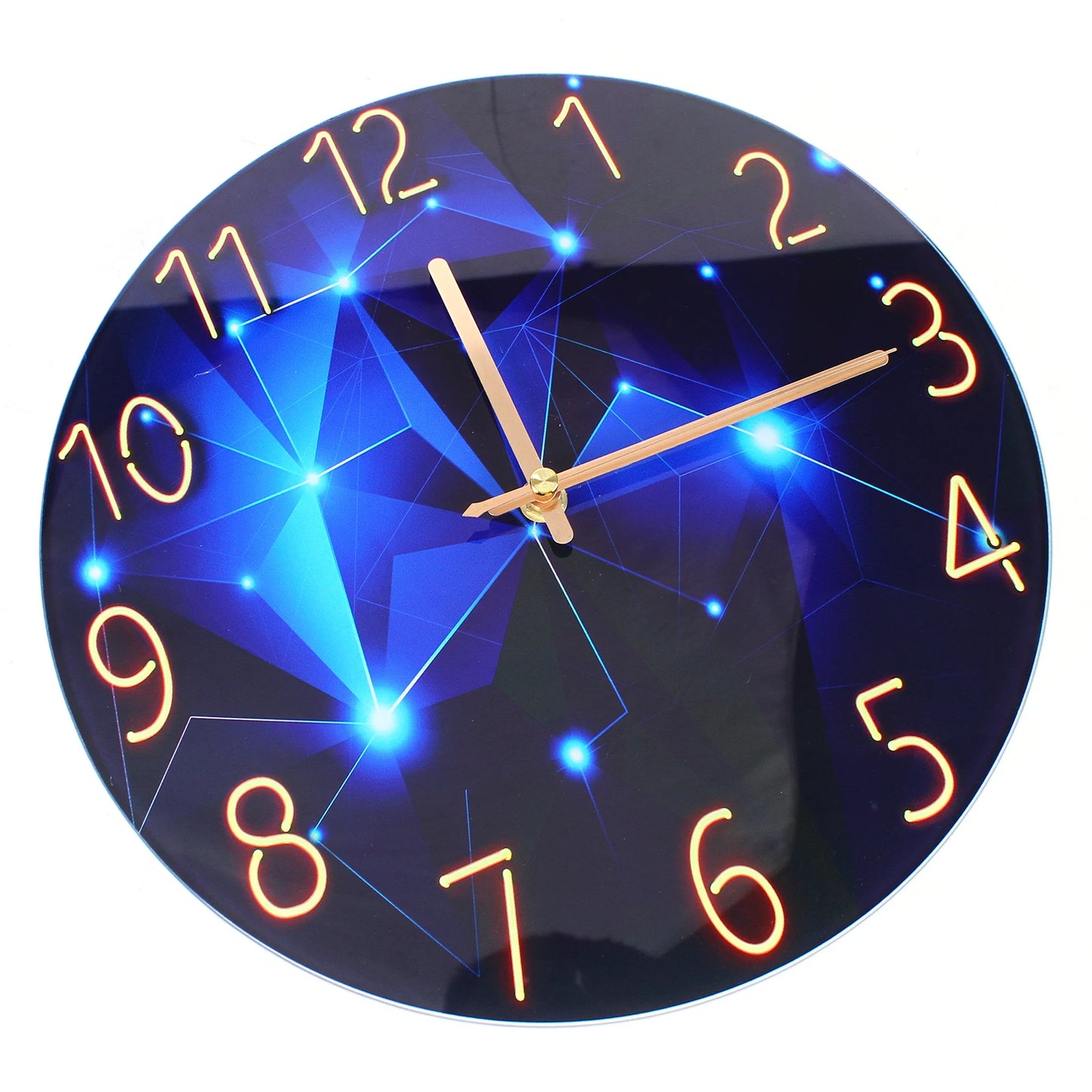 12inch Round Ultra-Thin Tempered Glass Wall Clock