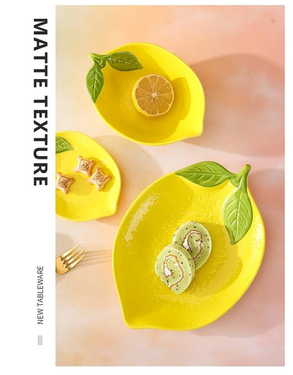 Cartoon Lemon Dinner Plate