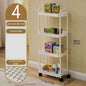 3/4-Tier Slim Rolling Storage Cart