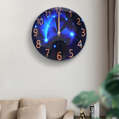 12inch Round Ultra-Thin Tempered Glass Wall Clock
