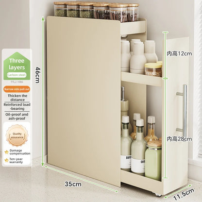 Kitchen Pull-out Spice Storage Rack