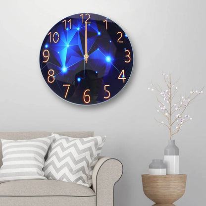 12inch Round Ultra-Thin Tempered Glass Wall Clock