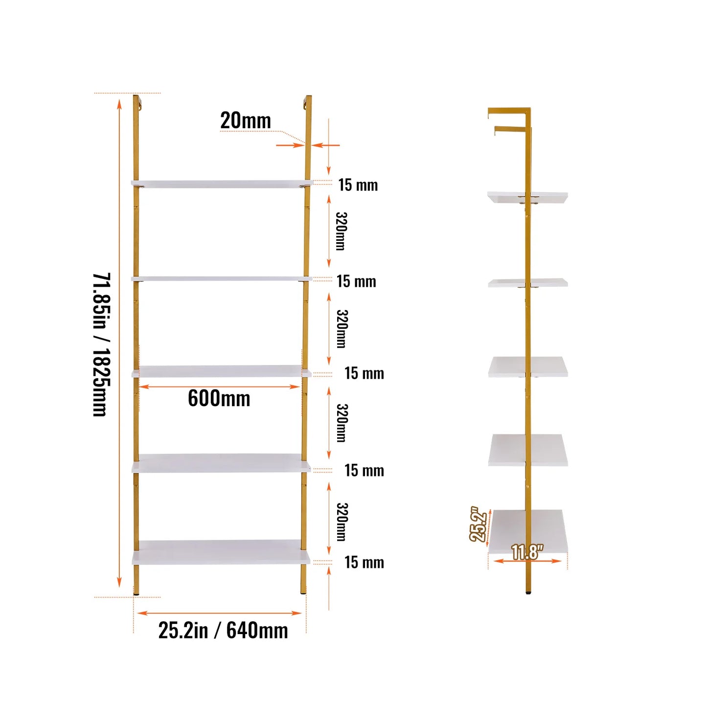 SucceBuy Industrial Pipe Shelf Wall-Mount Floating Rustic Wood Shelves Bracket Storage Rack Sundries Holder for Kitchen Bedroom