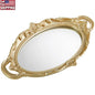Gold Framed Mirror Tray Decorative Serving Tray