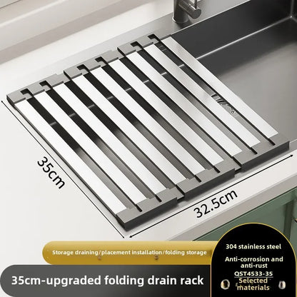 stainless steel kitchen sink drain rack