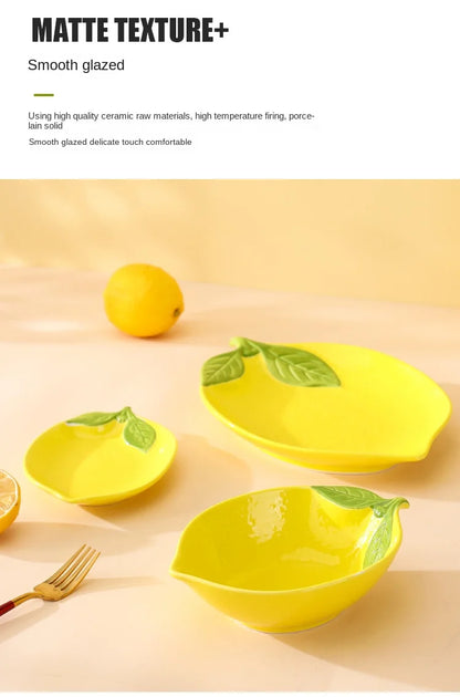 Cartoon Lemon Dinner Plate