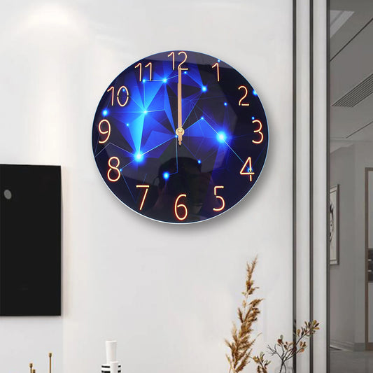 12inch Round Ultra-Thin Tempered Glass Wall Clock