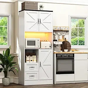 Tall Kitchen Pantry Storage Cabinet