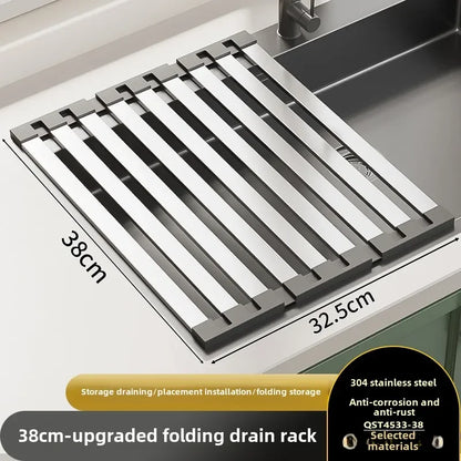 stainless steel kitchen sink drain rack
