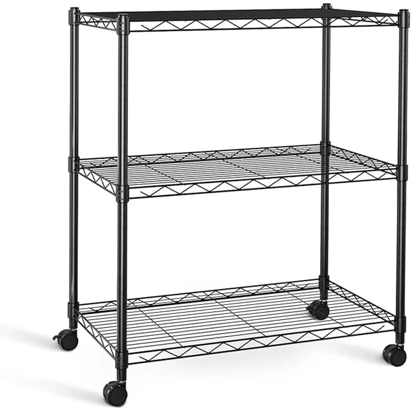 Heavy Duty 3-Shelf Shelving with Wheels