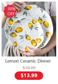 Cartoon Lemon Dinner Plate