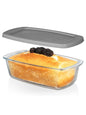 Toast Bread Meatloaf Glass Pan with Lid