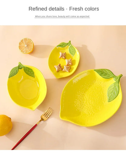 Cartoon Lemon Dinner Plate