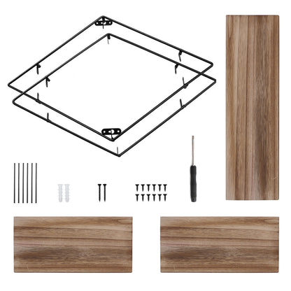 Wall Mounted Wooden Floating Shelves Decorative Kitchen Wall Display Shelf