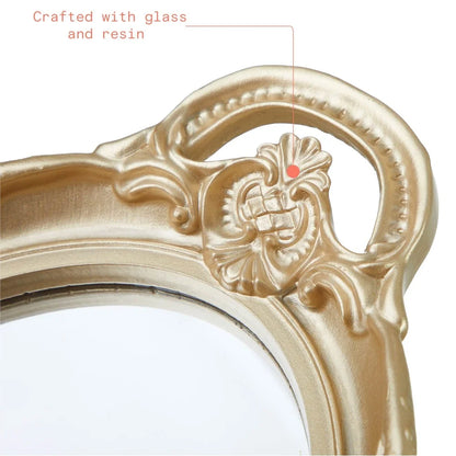 Gold Framed Mirror Tray Decorative Serving Tray