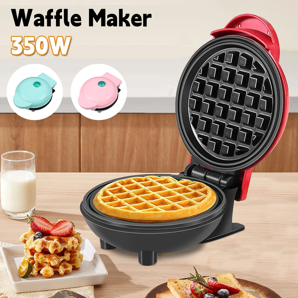 350W Mini Waffle Maker Electric Breakfast Maker