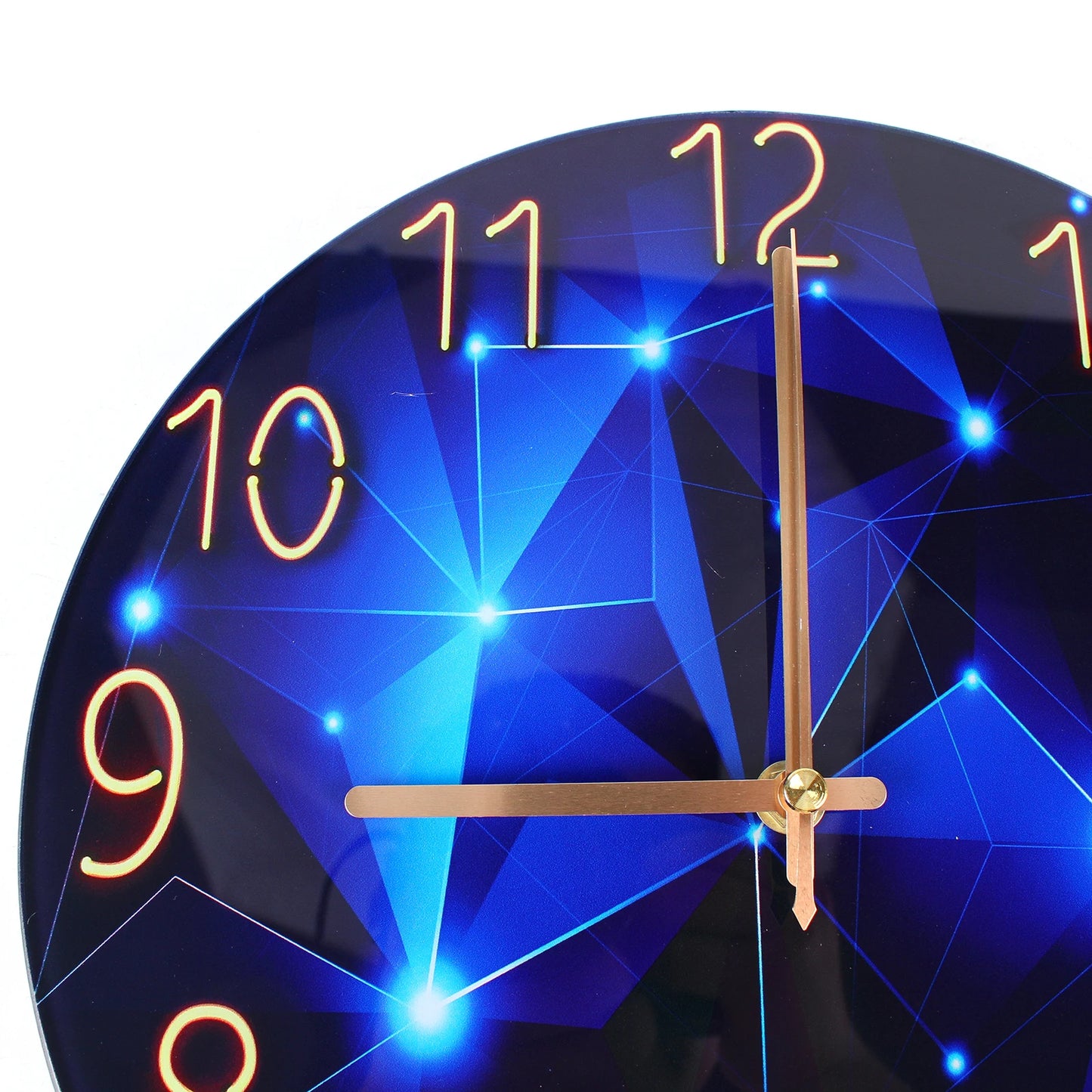 12inch Round Ultra-Thin Tempered Glass Wall Clock