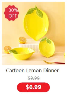 Cartoon Lemon Dinner Plate