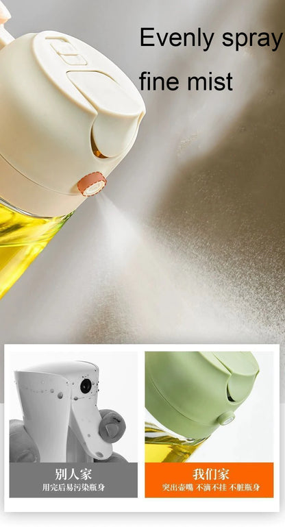 2in1 500ml Plastic Spray Oil Sprayer Bottle