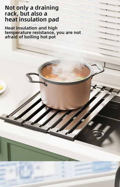 stainless steel kitchen sink drain rack