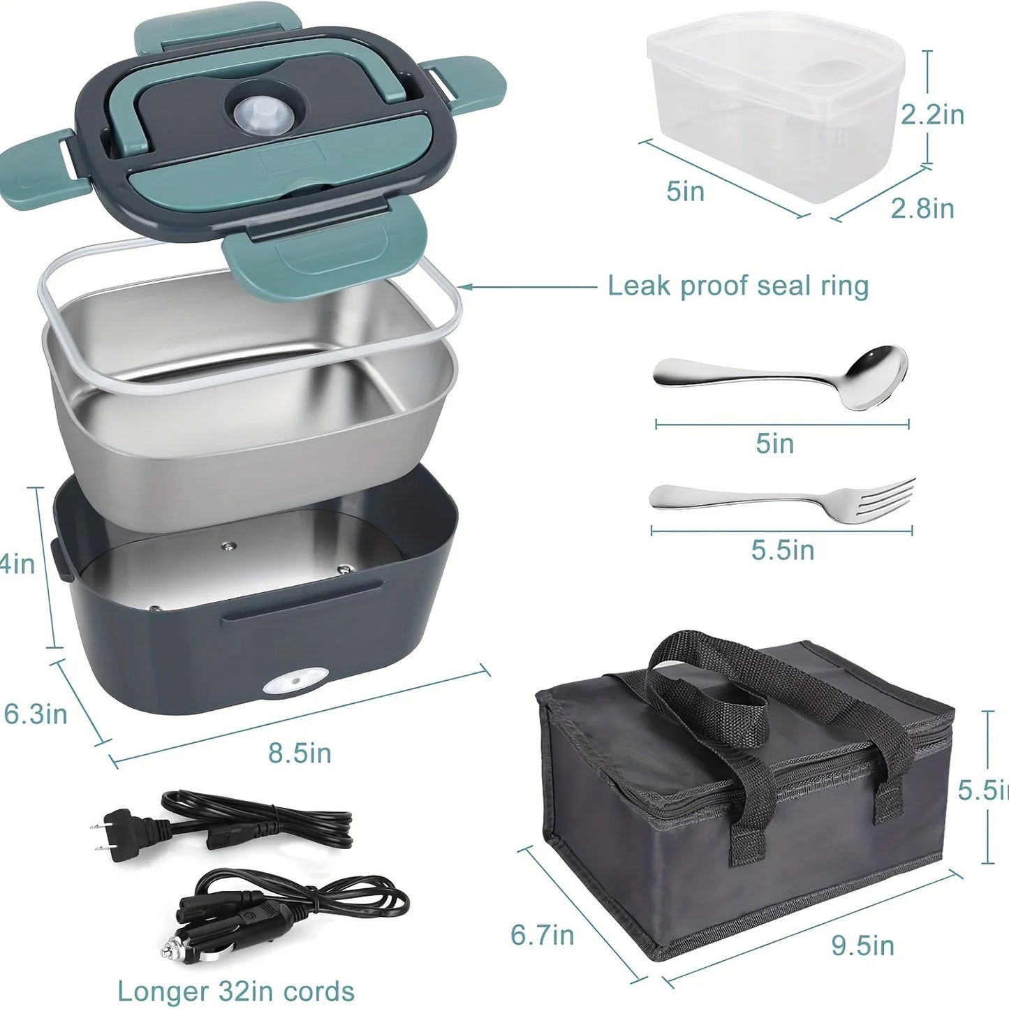 Electric Lunch Box Food Warmer Portable