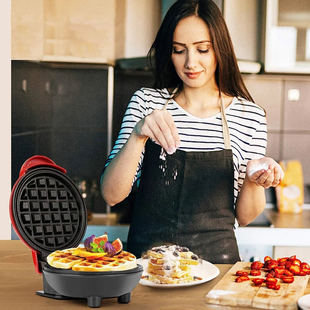 350W Mini Waffle Maker Electric Breakfast Maker