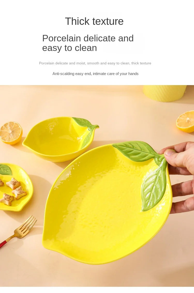 Cartoon Lemon Dinner Plate