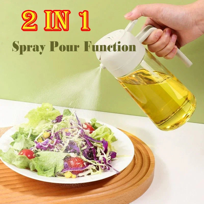 2in1 500ml Plastic Spray Oil Sprayer Bottle