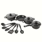 13-Piece Nonstick Cookware Set Black -