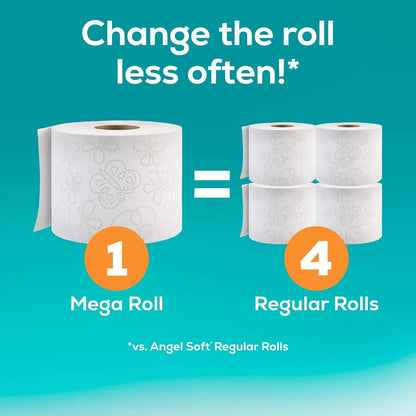 Soft Toilet Paper, 4/8/16/48 Mega Rolls