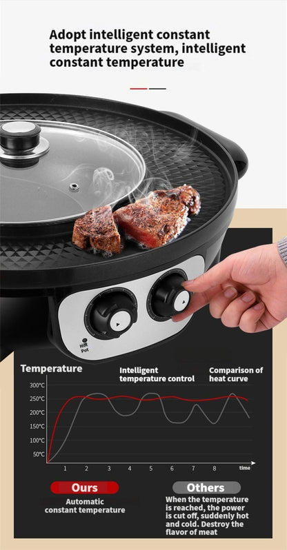 Electric BBQ Grill Hot Pot