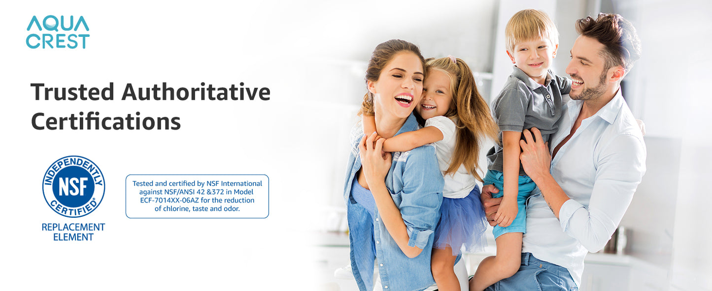 AQUA CREST NSF Certified Pitcher Water Filter, Replacement for Brita® Filters, Pitchers, Dispensers, Brita® Classic OB03