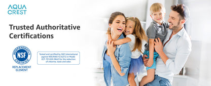 AQUA CREST NSF Certified Pitcher Water Filter, Replacement for Brita® Filters, Pitchers, Dispensers, Brita® Classic OB03